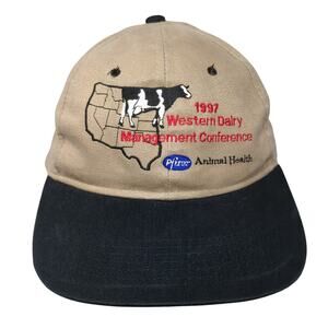 1997 Western Dairy Management Conference Snapback Cap Brown OS Sportsman Vintage